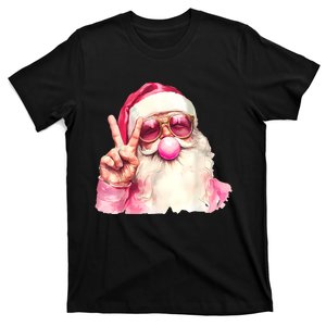 Santa Claus Blowing Sunglasses Christmas T-Shirt