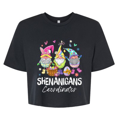 Shenanigan Coordinator Bunny Spring Hunt Eggs Bella+Canvas Jersey Crop Tee