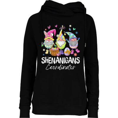 Shenanigan Coordinator Bunny Spring Hunt Eggs Womens Funnel Neck Pullover Hood