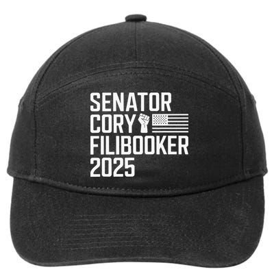 Senator Cory Booker Filibuster Cory Filibooker New Jersey 7-Panel Snapback Hat