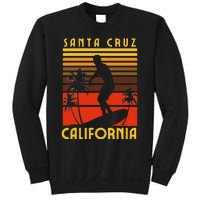 Santa Cruz Beach California Surfing Surfer Ocean Vintage Sweatshirt