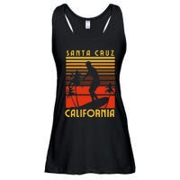 Santa Cruz Beach California Surfing Surfer Ocean Vintage Ladies Essential Flowy Tank