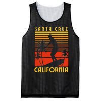 Santa Cruz Beach California Surfing Surfer Ocean Vintage Mesh Reversible Basketball Jersey Tank