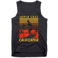 Santa Cruz Beach California Surfing Surfer Ocean Vintage Tank Top