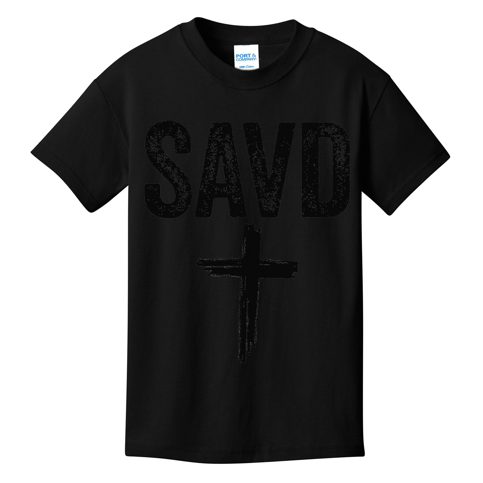Saved Cross Bible Christian Believe Faith Jesus Savd Kids T-Shirt