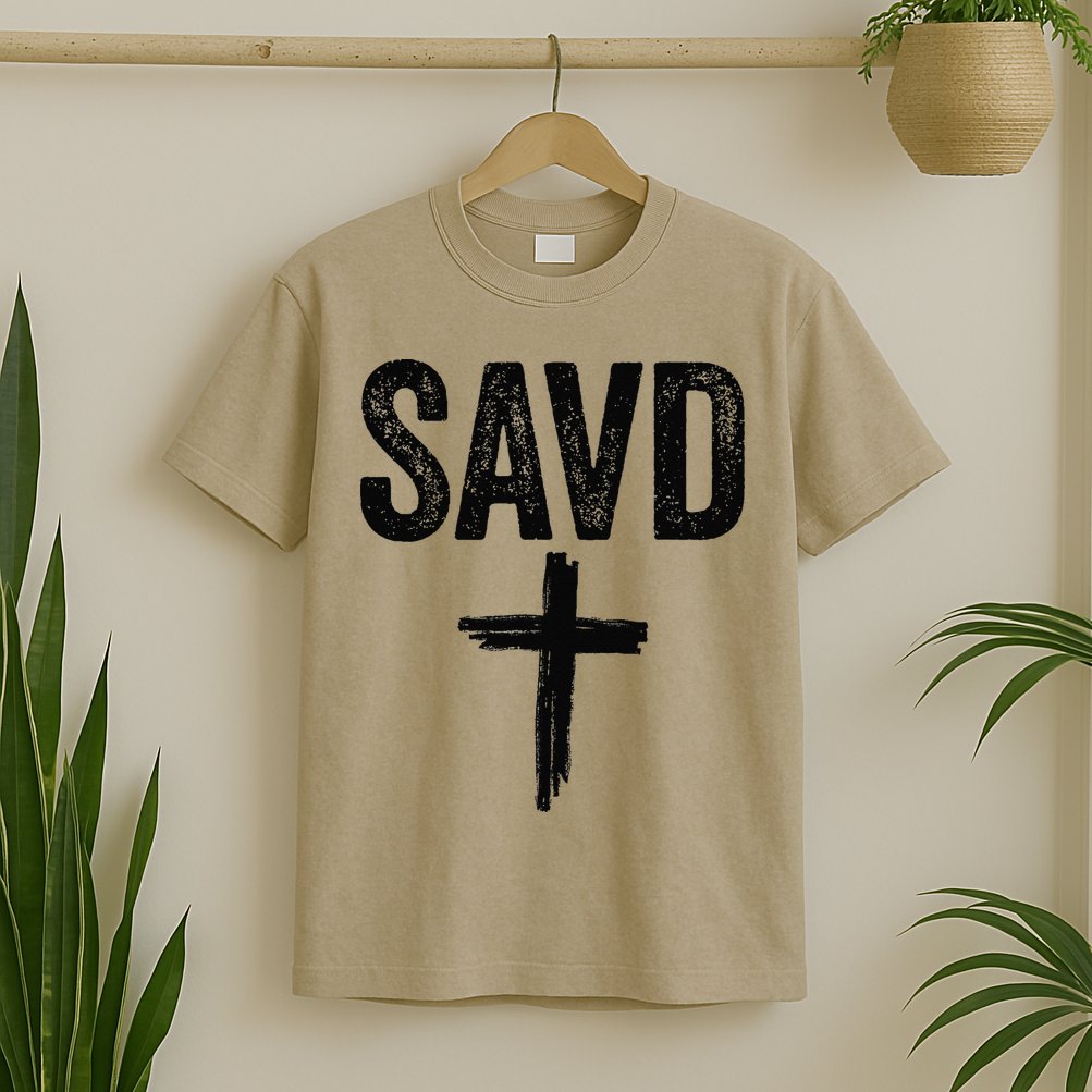 Saved Cross Bible Christian Believe Faith Jesus Savd T-Shirt