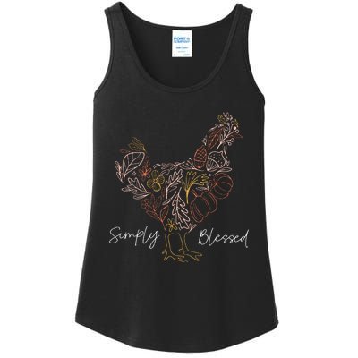 Simply Chicken Blessed Ladies Essential Tank