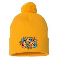 State Champs Bubble Pom Pom 12in Knit Beanie