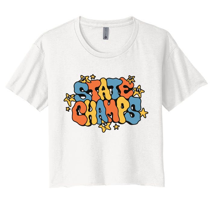 State Champs Bubble Women's Crop Top Tee