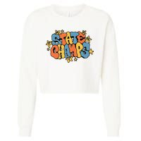 State Champs Bubble Cropped Pullover Crew