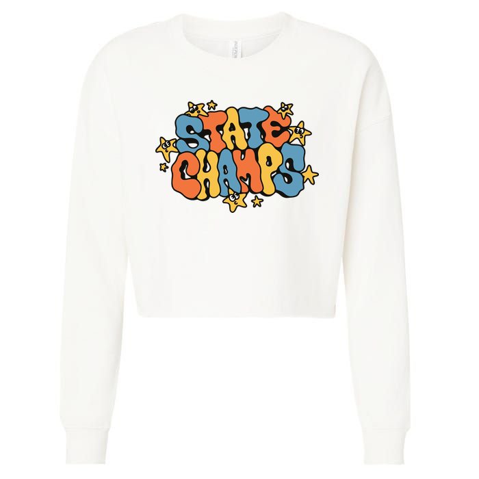 State Champs Bubble Cropped Pullover Crew