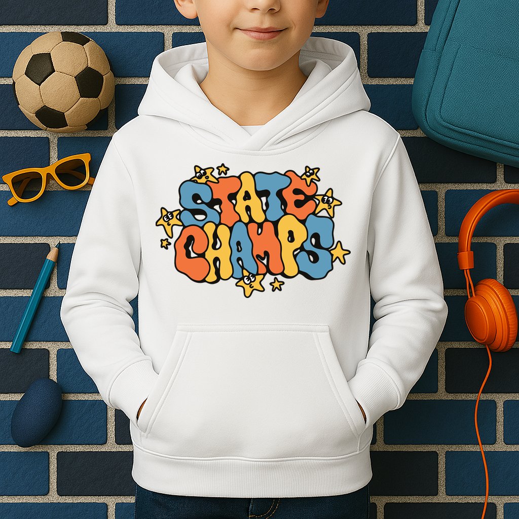 State Champs Bubble Kids Hoodie