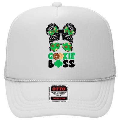 Scout Cookie Boss Kidlife Messy Bun Sunglasses High Crown Mesh Back Trucker Hat