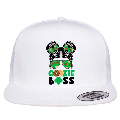 Scout Cookie Boss Kidlife Messy Bun Sunglasses Flat Bill Trucker Hat