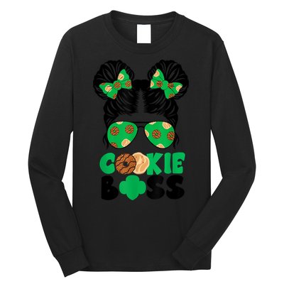 Scout Cookie Boss Kidlife Messy Bun Sunglasses Long Sleeve Shirt