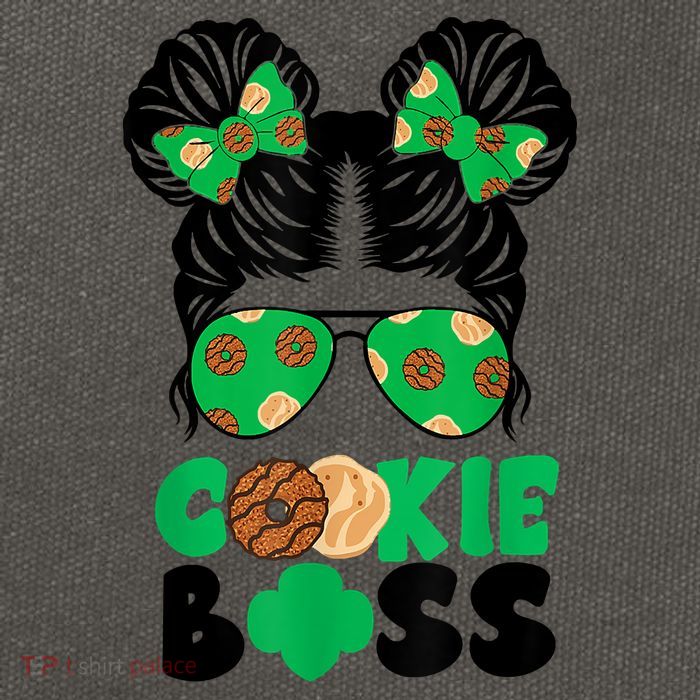 Scout Cookie Boss Kidlife Messy Bun Sunglasses Cotton Canvas Backpack