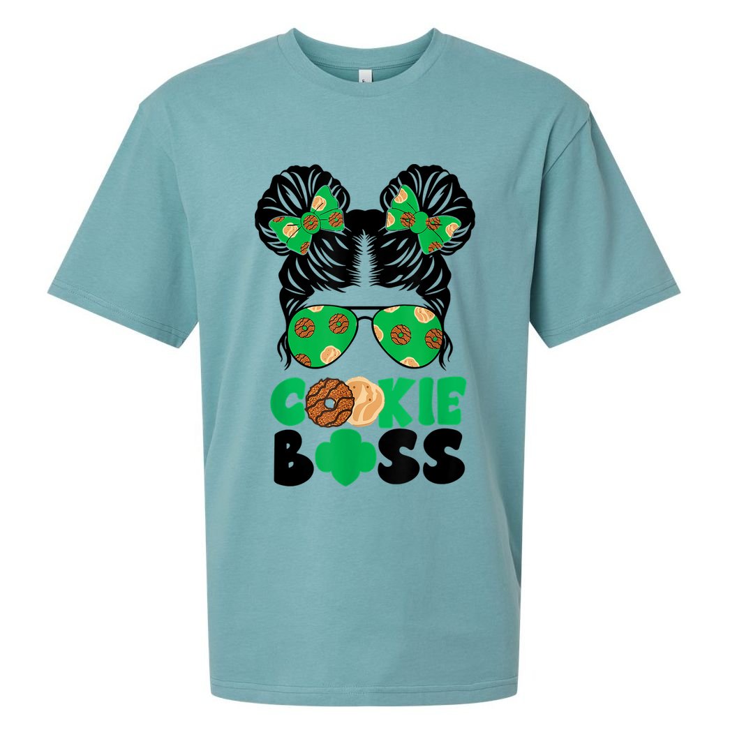 Scout Cookie Boss Kidlife Messy Bun Sunglasses Sueded Cloud Jersey T-Shirt