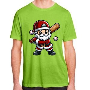 Santa Claus Baseball Player Baseball Christmas Gift Adult ChromaSoft Performance T-Shirt