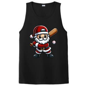 Santa Claus Baseball Player Baseball Christmas Gift PosiCharge Competitor Tank