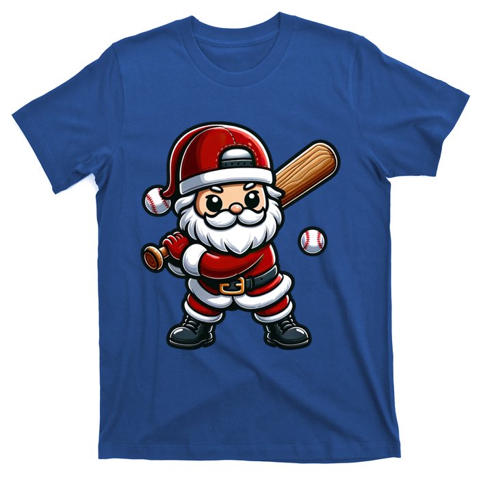 Santa Claus Baseball Player Baseball Christmas Gift T-Shirt