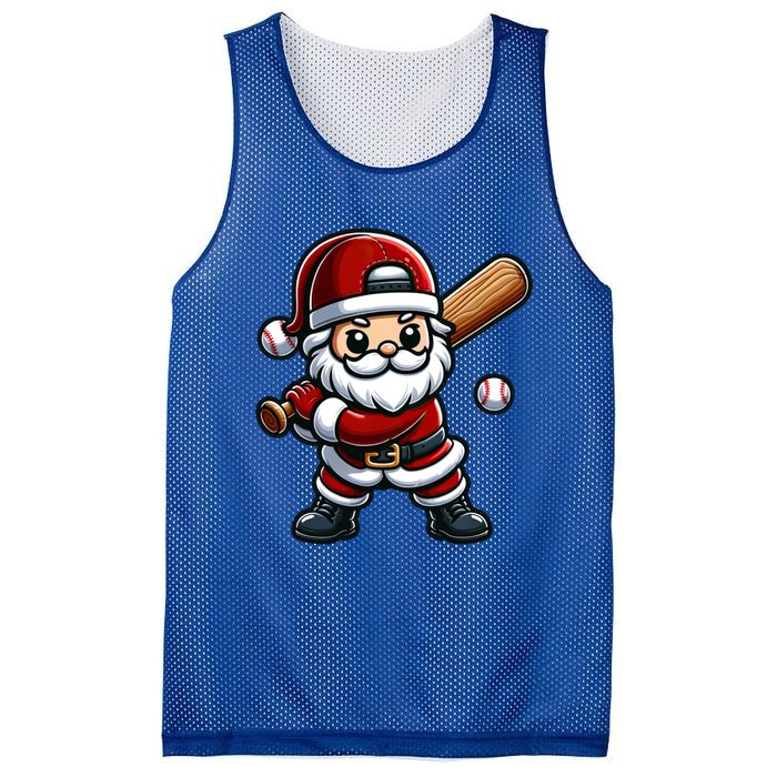 Santa Claus Baseball Player Baseball Christmas Gift Mesh Reversible Basketball Jersey Tank