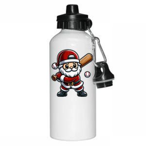 Santa Claus Baseball Player Baseball Christmas Gift Aluminum Water Bottle