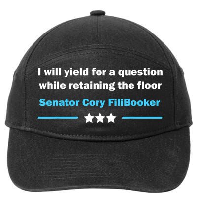 Senator Cory Booker Filibuster Cory FiliBooker  7-Panel Snapback Hat
