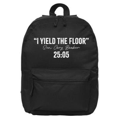 Senator Cory Booker I Yield The Floor 25 Hours 20'05  16 in Basic Backpack