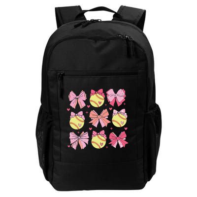 Softball Coquette Bow Softball Mom Mothers Day Softball Mama Backpack