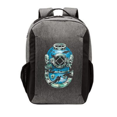 Vintage Scuba Diver Illustration Vector Backpack