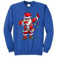 Santa Claus Black Christmas Afro African American Xmas Funny Gift Sweatshirt