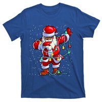 Santa Claus Black Christmas Afro African American Xmas Funny Gift T-Shirt