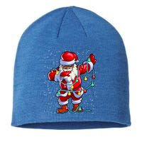 Santa Claus Black Christmas Afro African American Xmas Funny Gift Sustainable Beanie