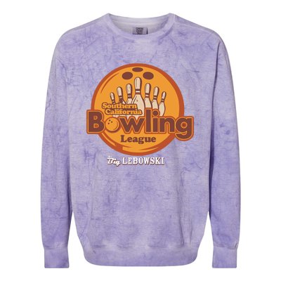 Southern California Bowling League Big Lebowski Colorblast Crewneck Sweatshirt