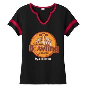 Southern California Bowling League Big Lebowski Ladies Halftime Notch Neck Tee