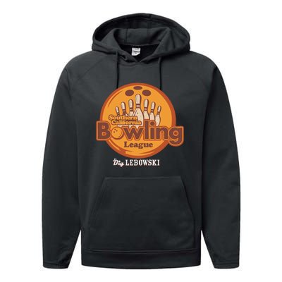 Southern California Bowling League Big Lebowski Performance Fleece Hoodie