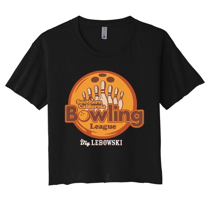 Southern California Bowling League Big Lebowski Women's Crop Top Tee