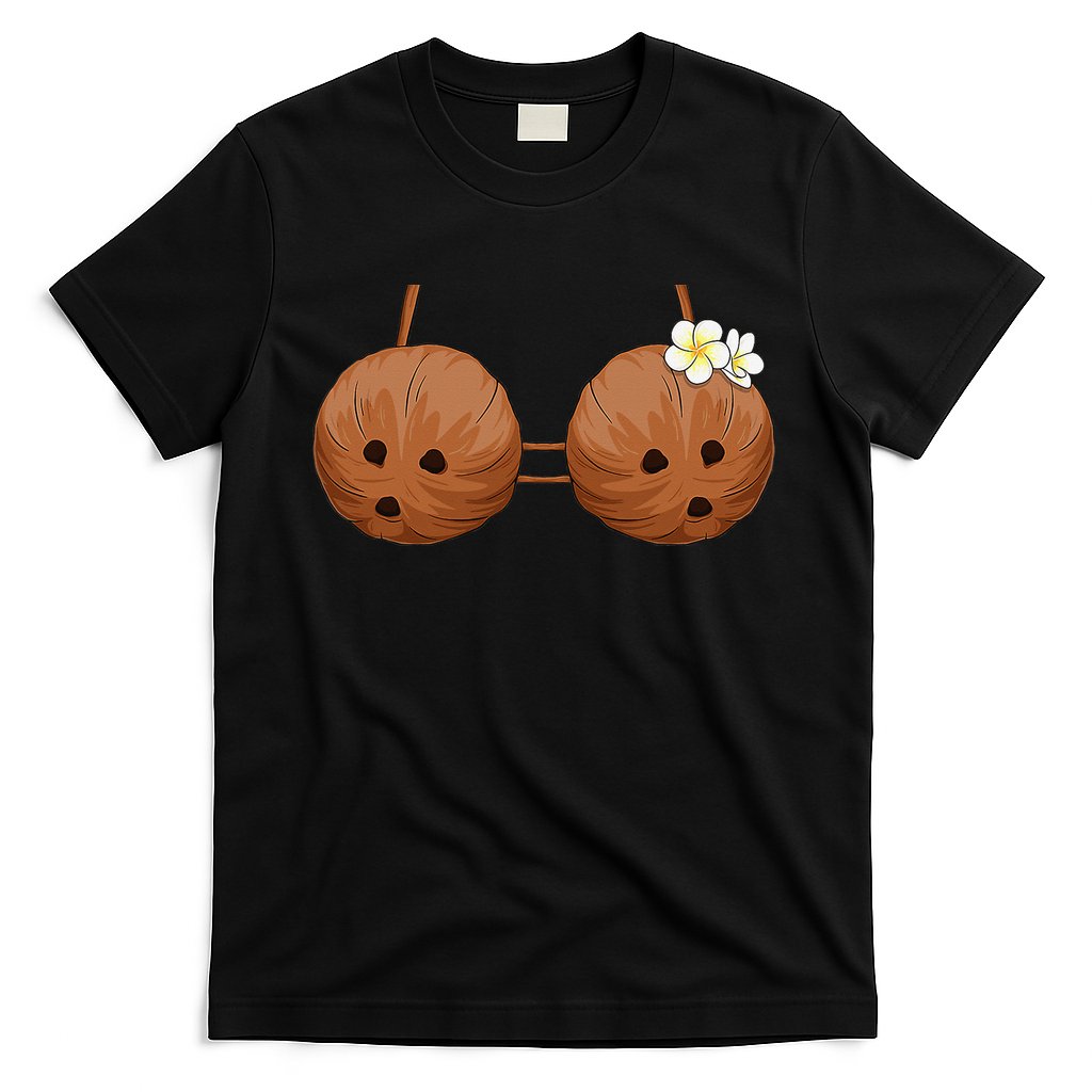 Summer Coconut Bra Halloween Costume Hawaii Aloha Beach T-Shirt