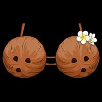 Summer Coconut Bra Halloween Costume Hawaii Aloha Beach City Backpack