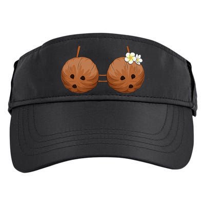 Summer Coconut Bra Halloween Costume Hawaii Aloha Beach Adult Drive Performance Visor