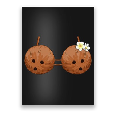 Summer Coconut Bra Halloween Costume Hawaii Aloha Beach Poster