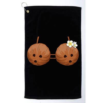 Summer Coconut Bra Halloween Costume Hawaii Aloha Beach Golf Towel