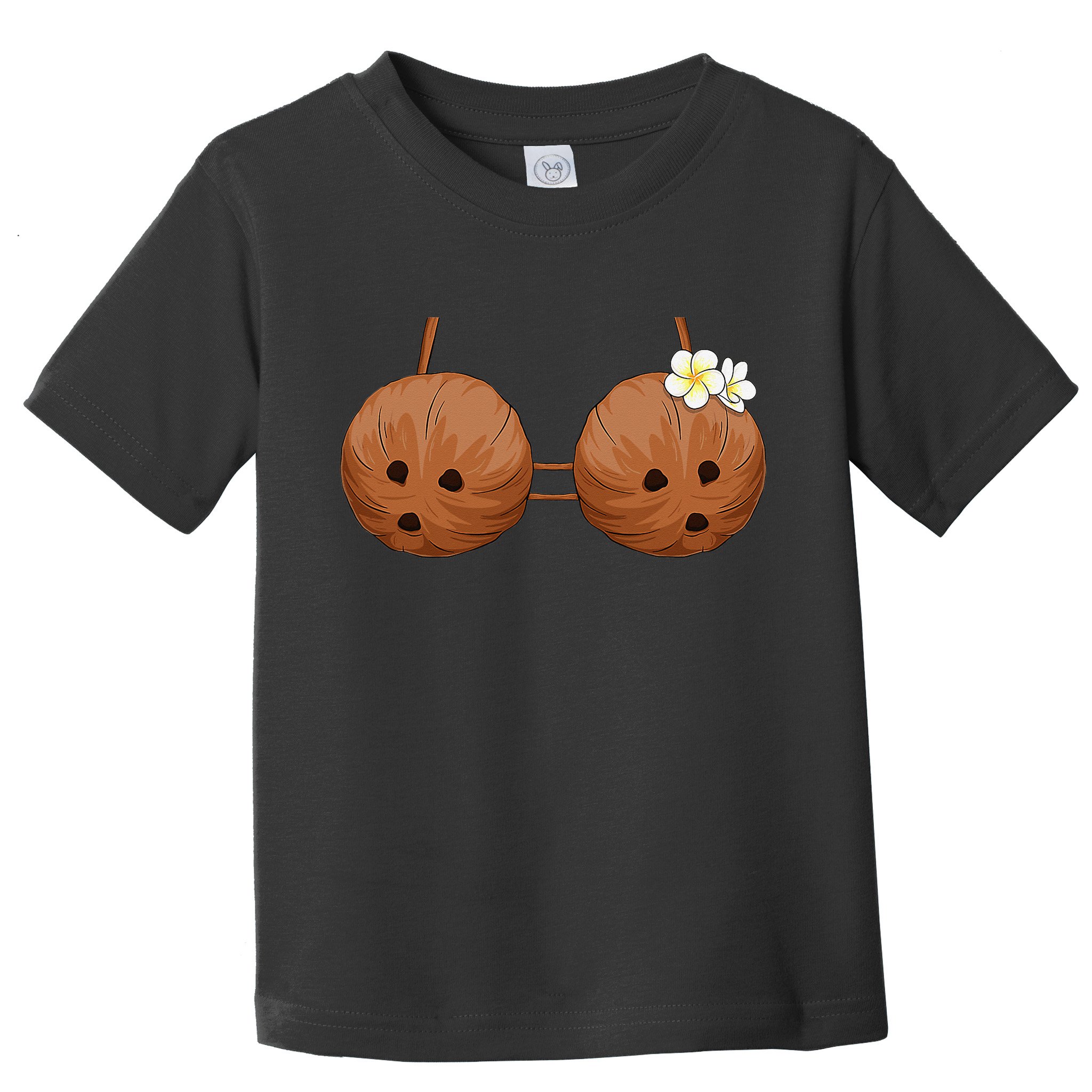 Summer Coconut Bra Halloween Costume Hawaii Aloha Beach Toddler T-Shirt