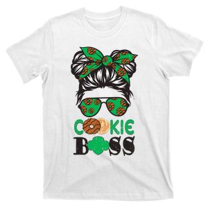 Scout Cookie Boss Girllife Messy Bun Sunglasses T-Shirt