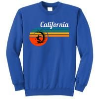 Surf California Beach Vintage Retro Surf Sweatshirt