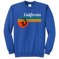 Surf California Beach Vintage Retro Surf Tall Sweatshirt