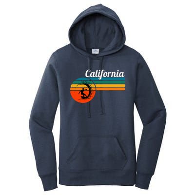 Surf California Beach Vintage Retro Surf Women's Pullover Hoodie