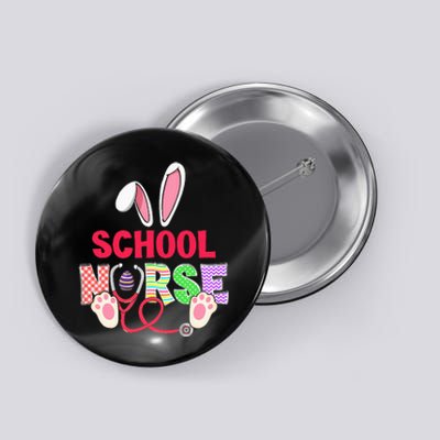 Stethoscope Cute Bunny School Nurse Easter Teacher Button