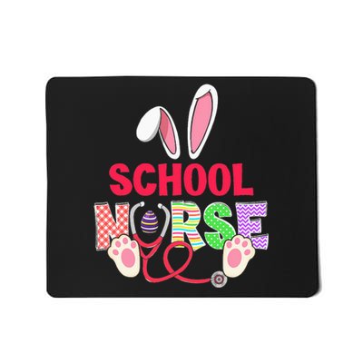 Stethoscope Cute Bunny School Nurse Easter Teacher Mousepad