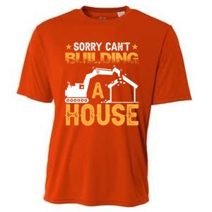 Sorry Cant Building A House Construction Worker Funny Gift Cooling Performance Crew T-Shirt